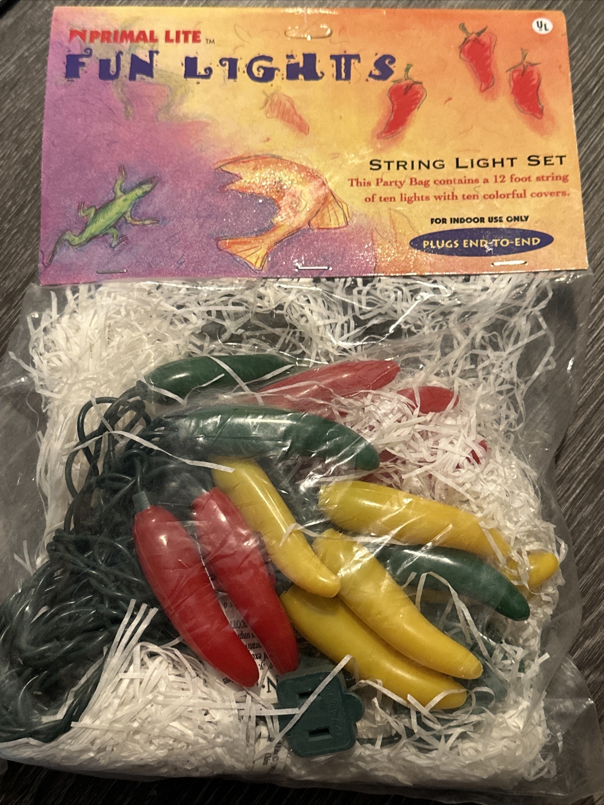 Fun Lights String Light Sets 1998 Vintage Chili Peppers Primal Lite eBay