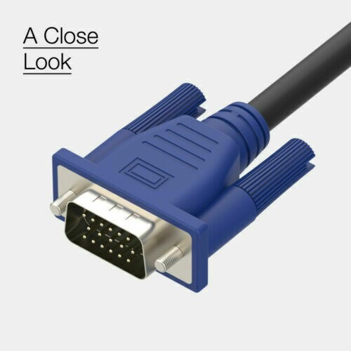 Cavo VGA 3M Lungo VGA SVGA D-Sub Maschio 15 Pin PC A - Foto 13