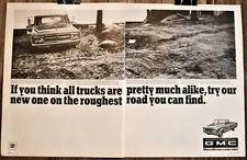 1967 GM GMC General Motors Pickup Trucks Automotive 2 Full Pages Print Ad