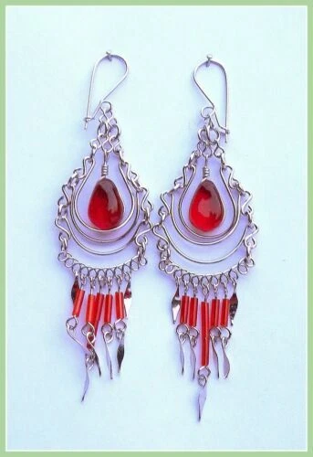 Birne -/- Tropfen-Glasstein Mode-Ohrschmuck