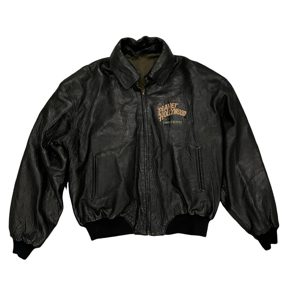 ジャケット・アウター 90's Planet Hollywood leather jacket Vintage 90s Planet Hollywood Toronto Leather Jacket Rare