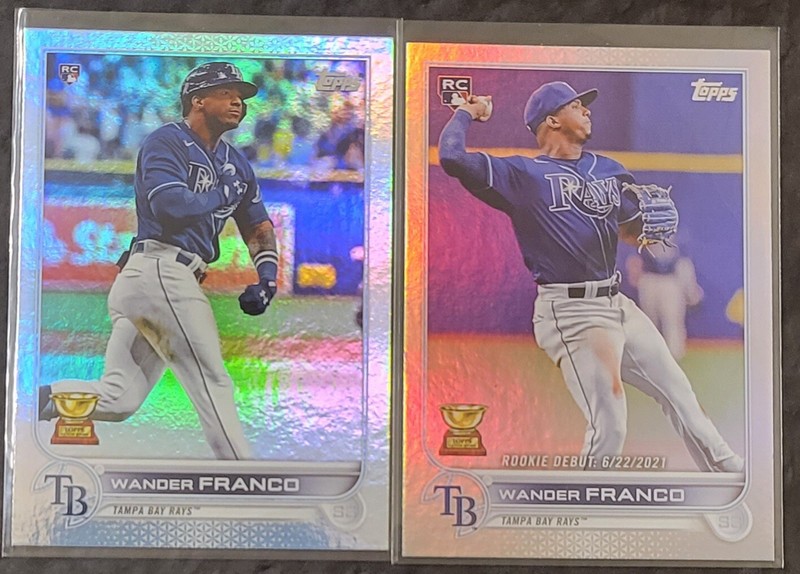 2022 Topps Wander Franco Rainbow Foil Rookies #215 & US42 (Lot of 2) *READ!* 🔥