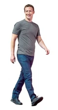 Mark Zuckerberg LIFE SIZE Cardboard Cutout with FREE Shipping!