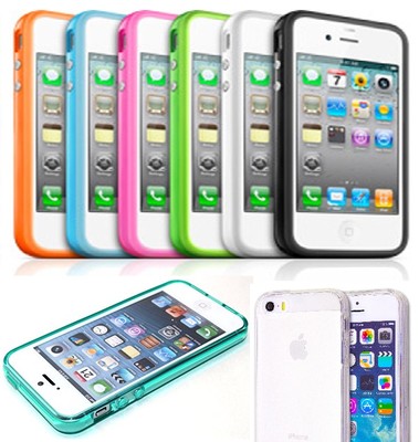 Apple iPhone 5 / 5S Back Case Hülle + Schutz Ultra Dünn Slim Silikon Weich