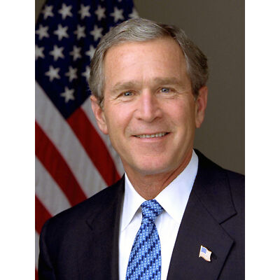 Draper Portrait US Präsident George Walker Bush Foto großer Wandkunstdruck 18x24