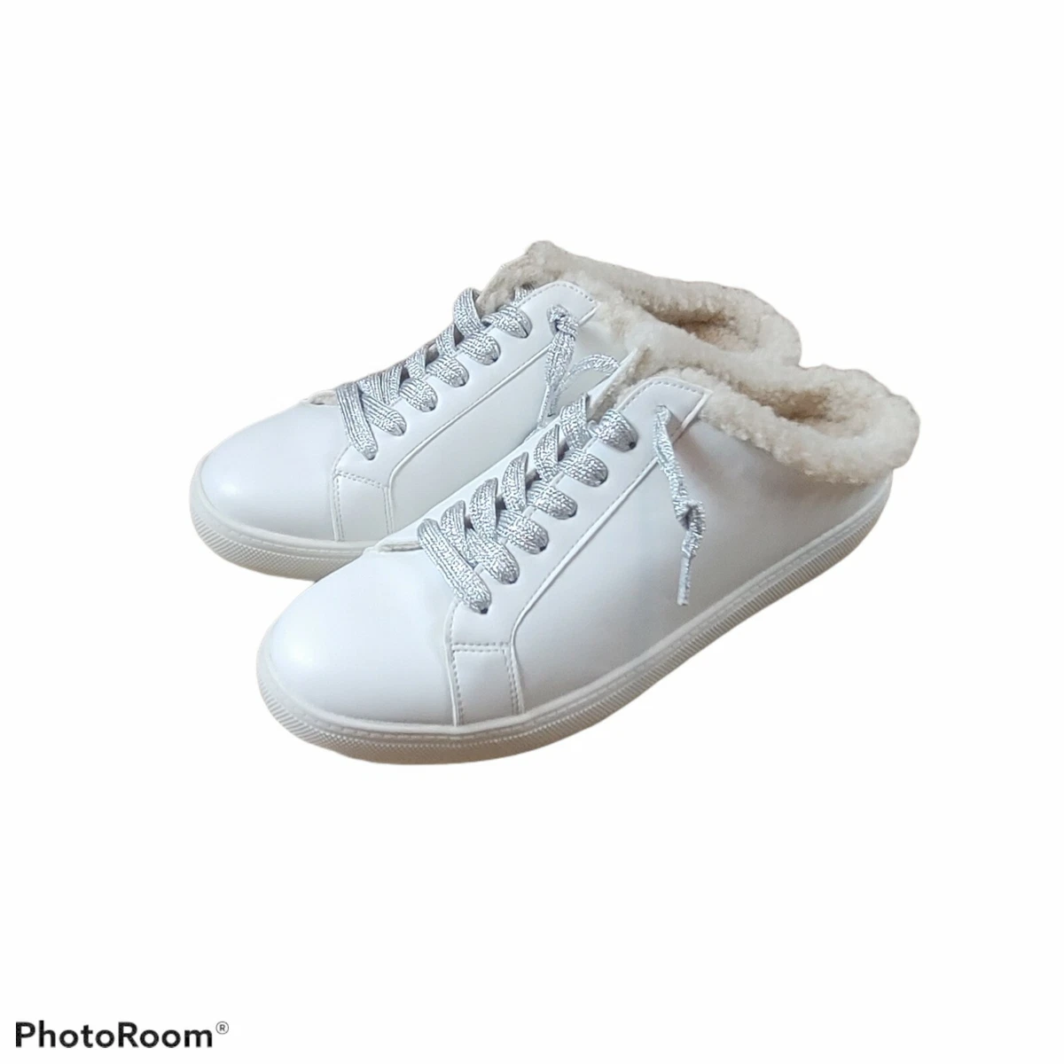 Fur lined deals slip on sneakers