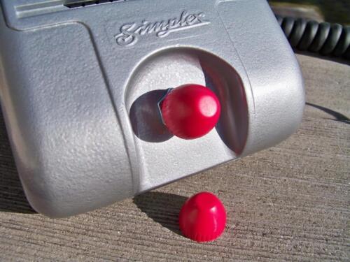Choice of 1 Orange Red Blue Black Yellow Cone Shape Drive-In Movie Speaker Knob - Picture 1 of 12