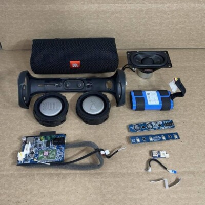 JBL Flip 5 Black Main Volume Board Speaker Charging Port Battery Flex Cover Part