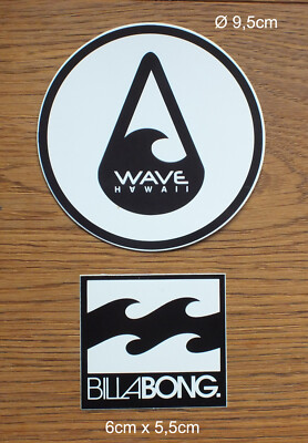 Sticker Decal Billabong Hawaii Surf Surfing Windsurf Kiteboard Kiteboarding