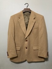 VTG Evan Picone Men  s 100 Camel Hair Tan Sports Coat Jacket Blazer 44 Reg