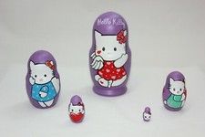 Cartoon Heroe Nesting Doll 10cm or 4" 5 Pieces Hand Painted Wooden Stacking Doll