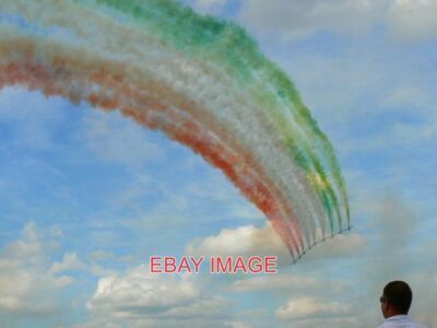 PHOTO  FRECCE TRICOLORI THE ITALIAN EQUIVALENT OF THE BRITISH RED ARROWS AERIAL