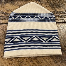 Vintage Wigwam Mills Retro Knit Hat Pointed Beanie 100 Pure Virgin Wool
