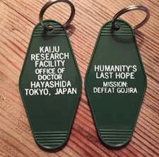 Godzilla inspired "Kaiju Research Facility" Keytag