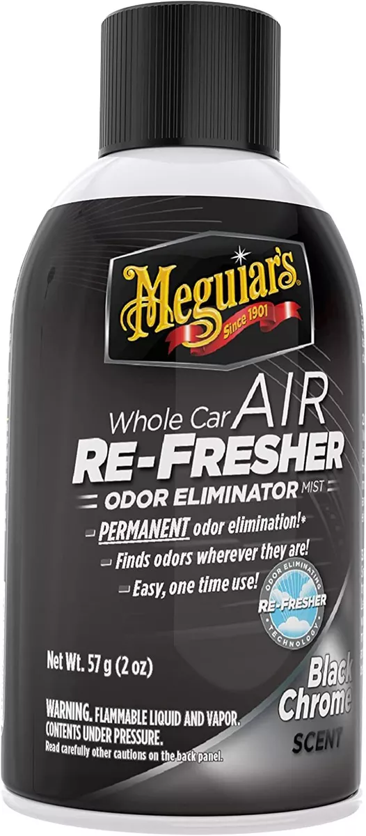 Meguiar's Whole Car Air Refresher, Odor Eliminator Spray Eliminates Strong  Vehicle Odors, New Car Scent - 2 Oz Spray Bottle