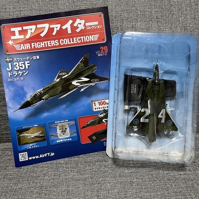 Air Fighters Collection #29 J35F Draken Saab Swedish 1:100 Diecast Model