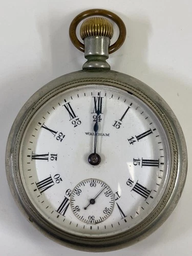Antique Waltham Silveroid Pocket Watch, Pre-Owned, Doesn't Run (37-#72)