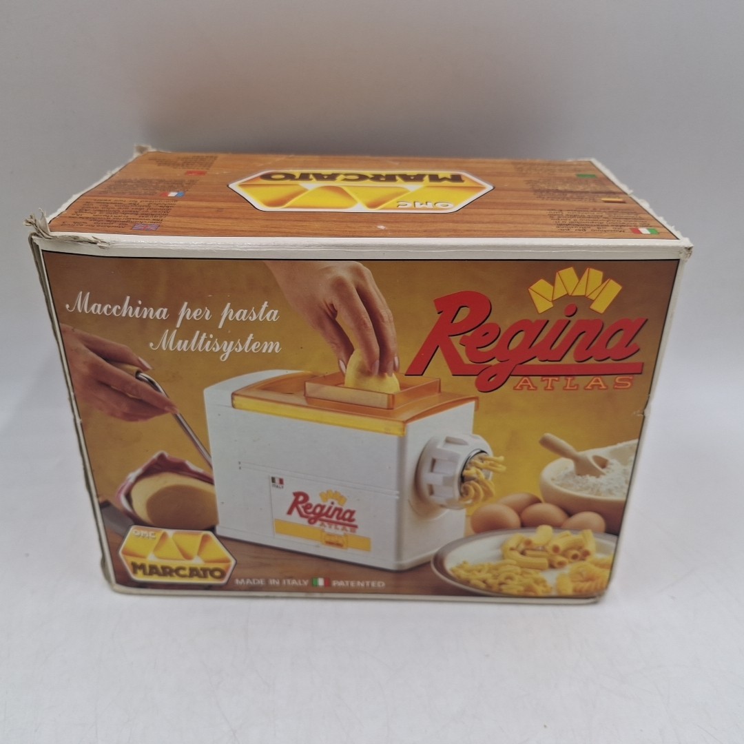 Marcato Extruder Regina Manual Pasta Maker Chrome-Plated Steel, White