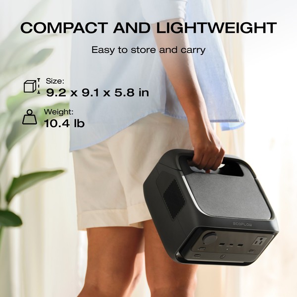 EcoFlow River 3 Plus 286Wh Combo con Carga Inalámbrica y Batería RAPID de 5000mAh 4