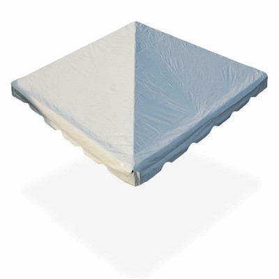 10x10 Commercial Replacement Two Piece White Event Canopy Top for Frame Tent
