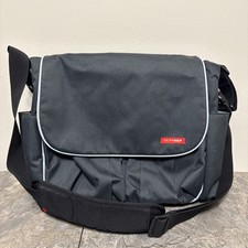 Skip Hop Duo Gray Baby Diaper Bag 11.5x14  EXCELLENT