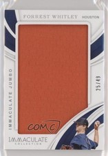 2019 Panini Immaculate Immaculate Jumbos 25/49 Forrest Whitley #IJ-FW 04cw