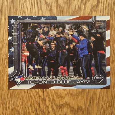 2025 Topps Series 2 American Flag- Independence Day Blue Jays team card 4/76 SSP