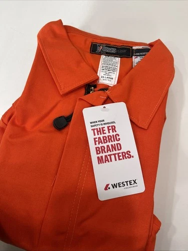 Westex Neese Wear Fire Resistant Coverall Orange 2XL image 3