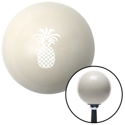White Pineapple Ivory Shift Knob w/ M16x1.5 Insert Shifter Auto Manual Custom