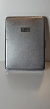 Vintage Sylva Chrome Cigarette Case Emu Brand PAT nr 592790
