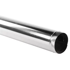 6 In. X 2 Ft. round Metal Duct Pipe
