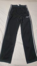 Boys Training Pants Youth Black White Stripes Athletic Wear Adidas