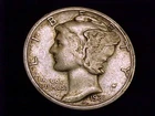 1931-S Mercury Dime,  Fine grade