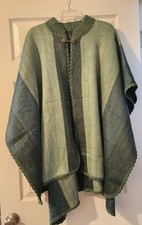 GENUINE BABY WOOL ALPACA ECUADORIAN PONCHO HANDMADE