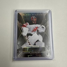 2025-2026 upper deck pure black diamond relic 1 of 1 jacob markstrom devils