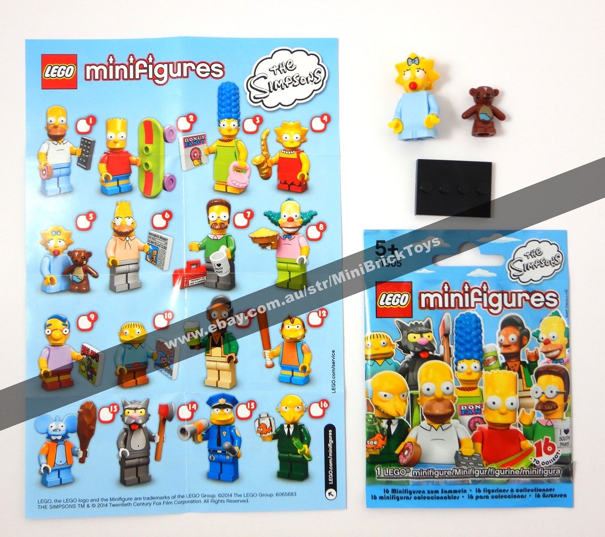 NEW LEGO Simpsons MAGGIE SIMPSON Minifigure 71005 Series-1 #5 