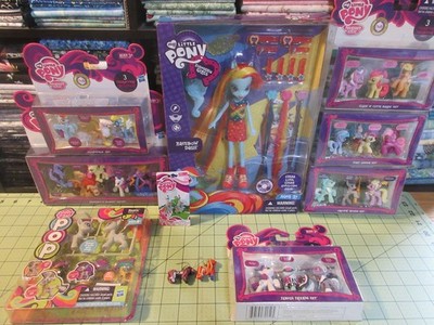 My Little Pony Large Lot- Equestria Rainbow Dash, Elements of Harmony, Earings!