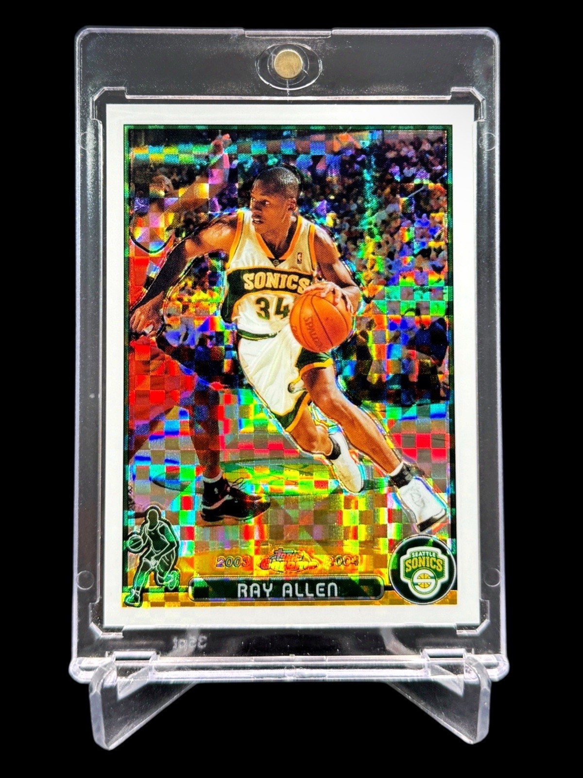 2003/04 Topps Chrome RAY ALLEN (39/220) XFRACTOR REFRACTOR 48🔥SHARP🔥RARE SSP🔥