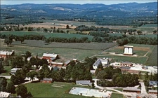 Bennington Vermont Fairdale Farms aerial view mountains unused vintage postcard