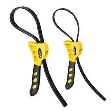 2-Pack Rubber Strap Wrench Set, 4"  6" Oil Filter Wrench and Jar Opener for