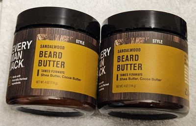 Twin Pack Every Man Jack Beard Butter Subtle Sandalwood (2x 4oz Jars)