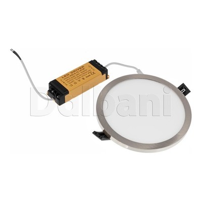 12pcs 12W 6000k Nickel Round Surface Mounted LED Panel Light
