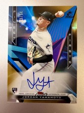 2020 Topps Finest Jordan Yamamoto FFA-JY 35/50 Gold Refractor RC Auto FFA-JY