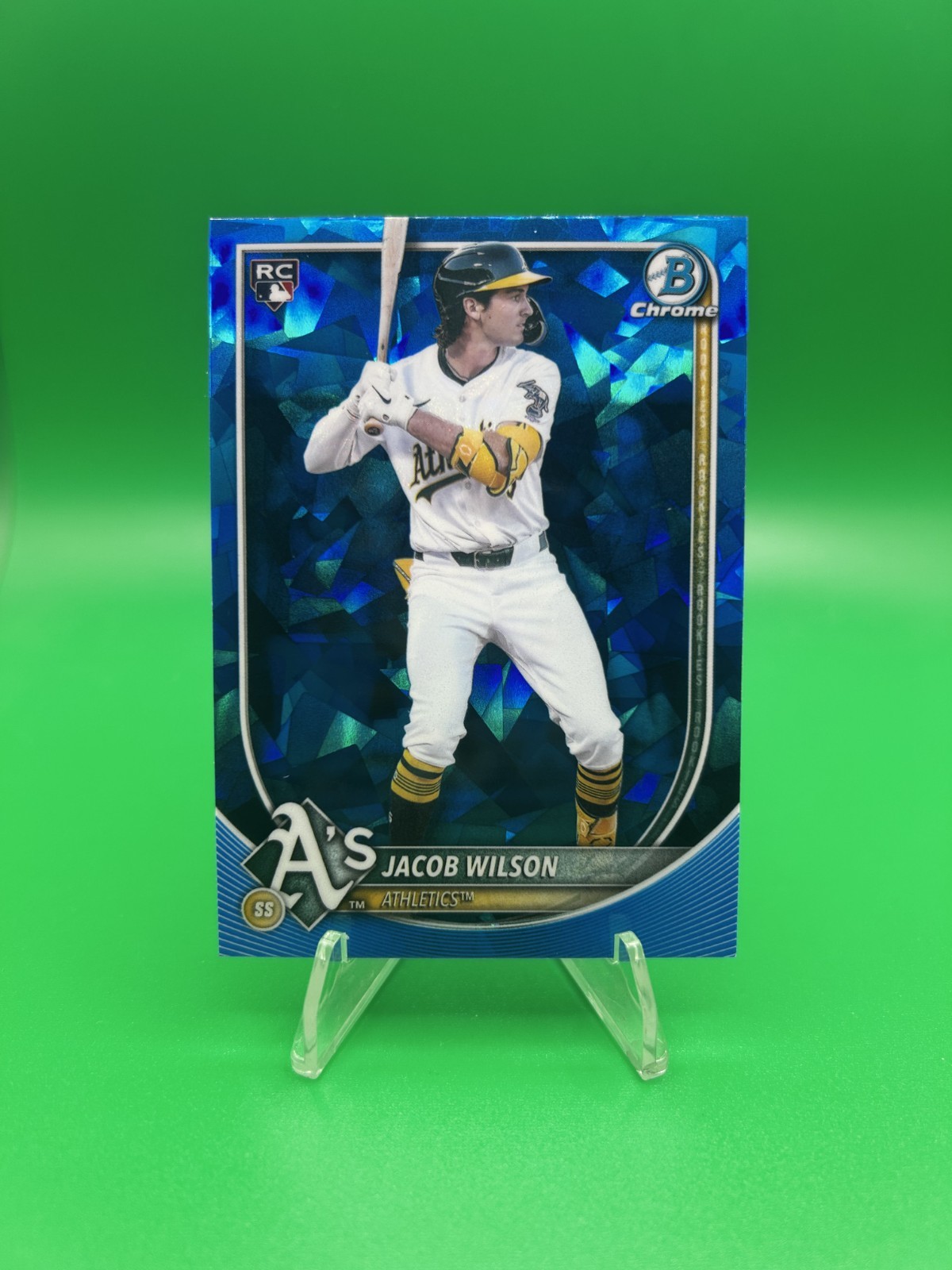 2025 Bowman Chrome Sapphire Jacob Wilson RC Rookie #1 Athletics