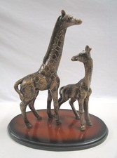 Giraffe Figurine Ornament on Base Wildlife Collectible Decor Piece