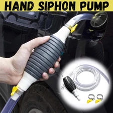 Siphon Hand Pump Portable Manual Car Fuel Transfer Pump for Gas Gasoline Petrol 