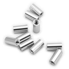 10pcs M3x10mm Aluminum Anodized Spacer Standoff Silver 