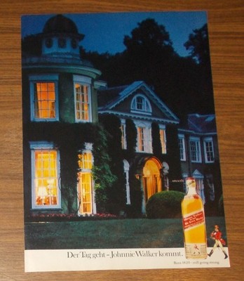 Seltene Werbung JOHNNIE WALKER - Der Tag geht Johnnie Walker kommt 1979