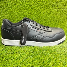 Reebok Club MEMT Mens Size 7.5 Black Composite Toe Safety Work Shoes Sneakers