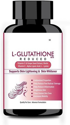 L - Glutathion for Men & Women, Support Skin Health (Pack of 1-60 count)